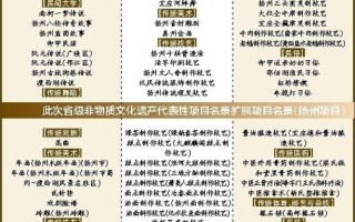扬州非物质文化遗产（扬州非遗代表性传承人查询表新手教程）