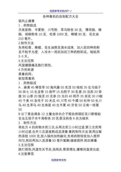 非物质文化遗产膏药配方（非物质文化遗产膏药配方有哪些常见成分）-第1张图片-八三百科
