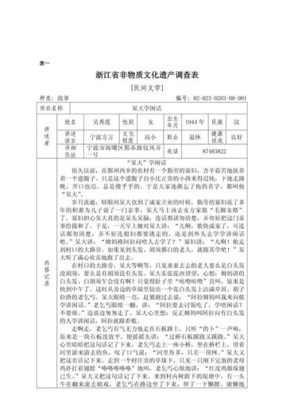 非物质文化遗产文档（非遗文档申报表怎样填写才不被退回）-第2张图片-八三百科